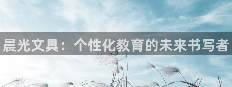 九游会倒闭吗：晨光文具：个性化教育的未来
