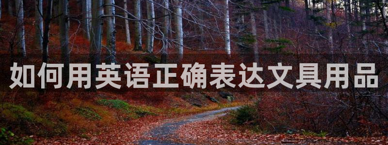 九游会体育彩票：如何用英语正确表达文具用