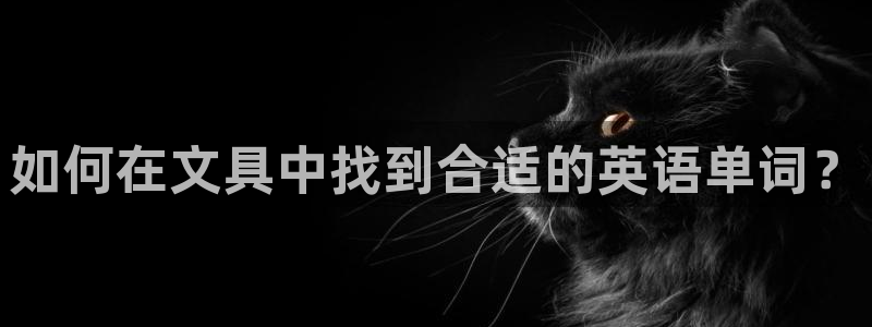 九游会ag下载：如何在文具中找到合适的英